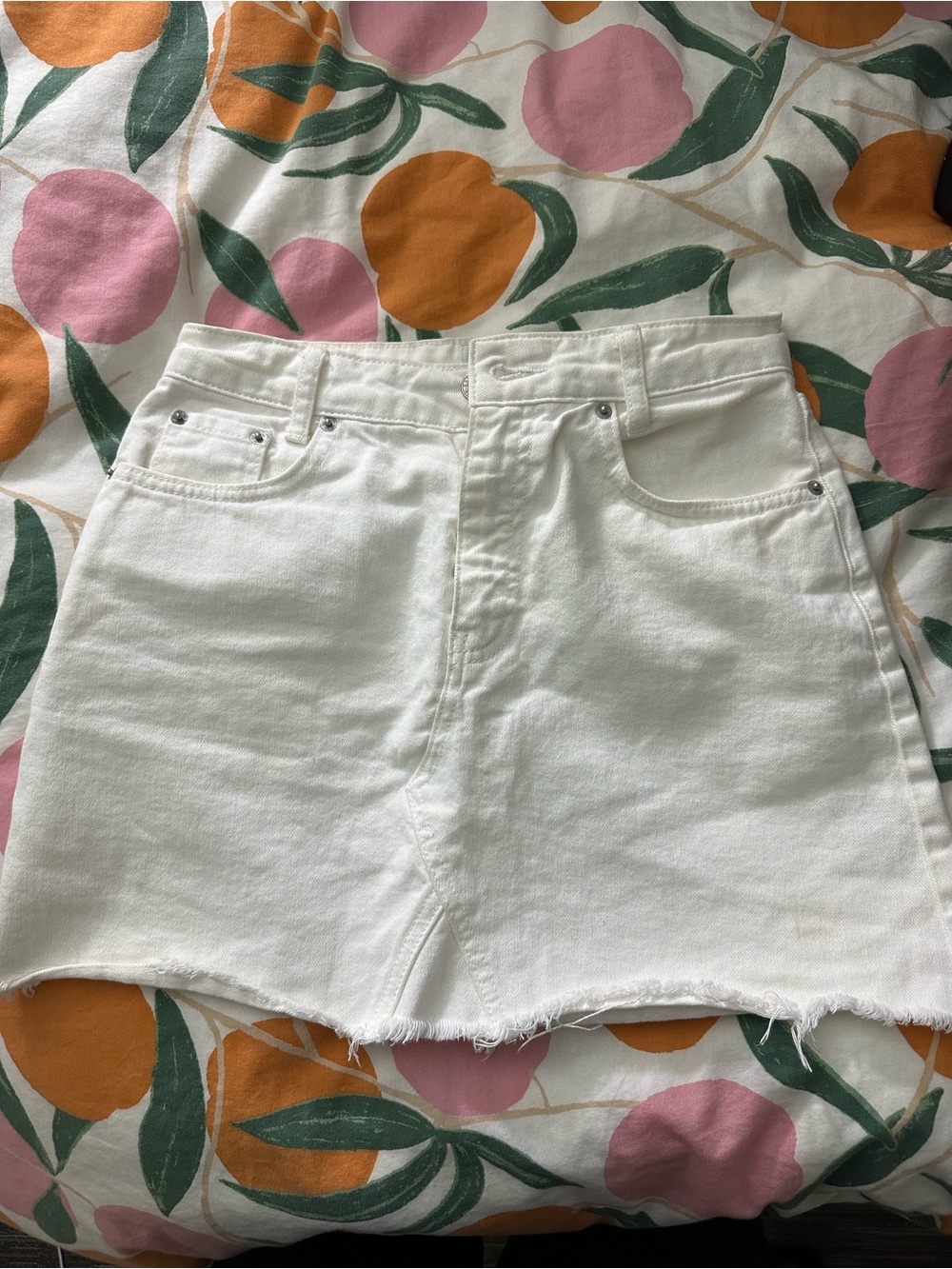BDG White Denim Mini Skirt - Picture 2 of 4
